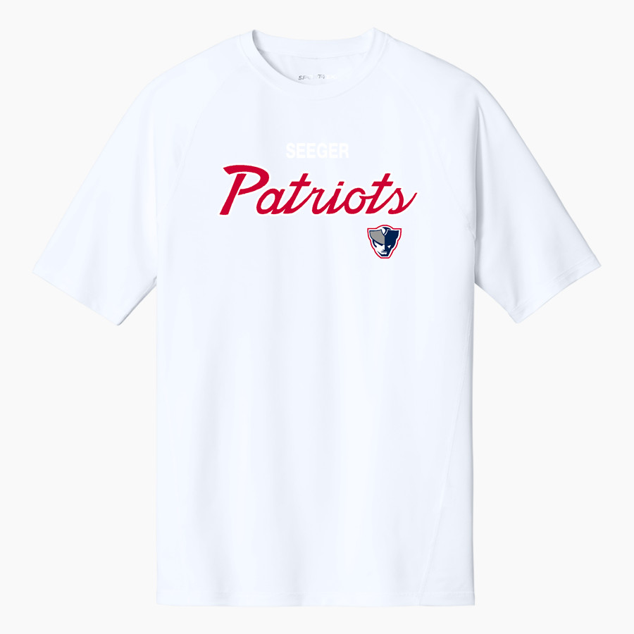 SEEGER HIGH SCHOOL PATRIOTS <span class="pdp-name-mascot">SEEGER PATRIOTS</span> Sport-Tek Men's PosiCharge Compression 1/2-Sleeve Tee
