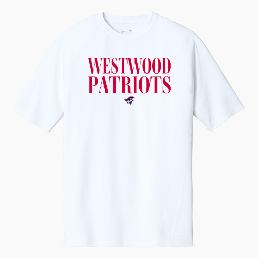WESTWOOD HIGH SCHOOL PATRIOTS <span class="pdp-name-mascot">WESTWOOD PATRIOTS</span> Sport-Tek Men's PosiCharge Compression 1/2-Sleeve Tee