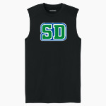 San Domenico Panthers <span class="pdp-name-mascot">San Domenico Panthers</span> Sport-Tek Men's PosiCharge Compression Sleeveless Tee Front Thumbnail