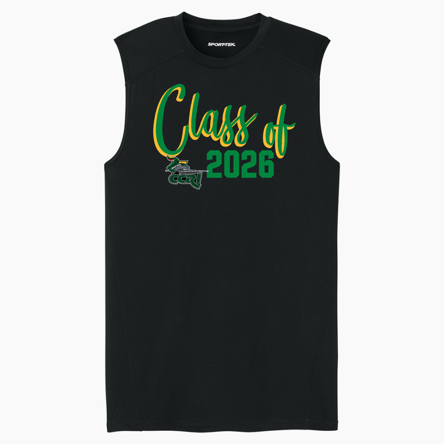 Community College of Rhode Island Knights <span class="pdp-name-mascot">COMMUNITY COLLEGE OF RHODE ISLAND Knights</span> Sport-Tek Men's PosiCharge Compression Sleeveless Tee