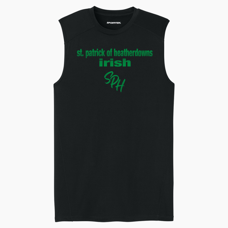 St. Patrick of Heatherdowns Irish <span class="pdp-name-mascot">St. Patrick of Heatherdowns Irish</span> Sport-Tek Men's PosiCharge Compression Sleeveless Tee