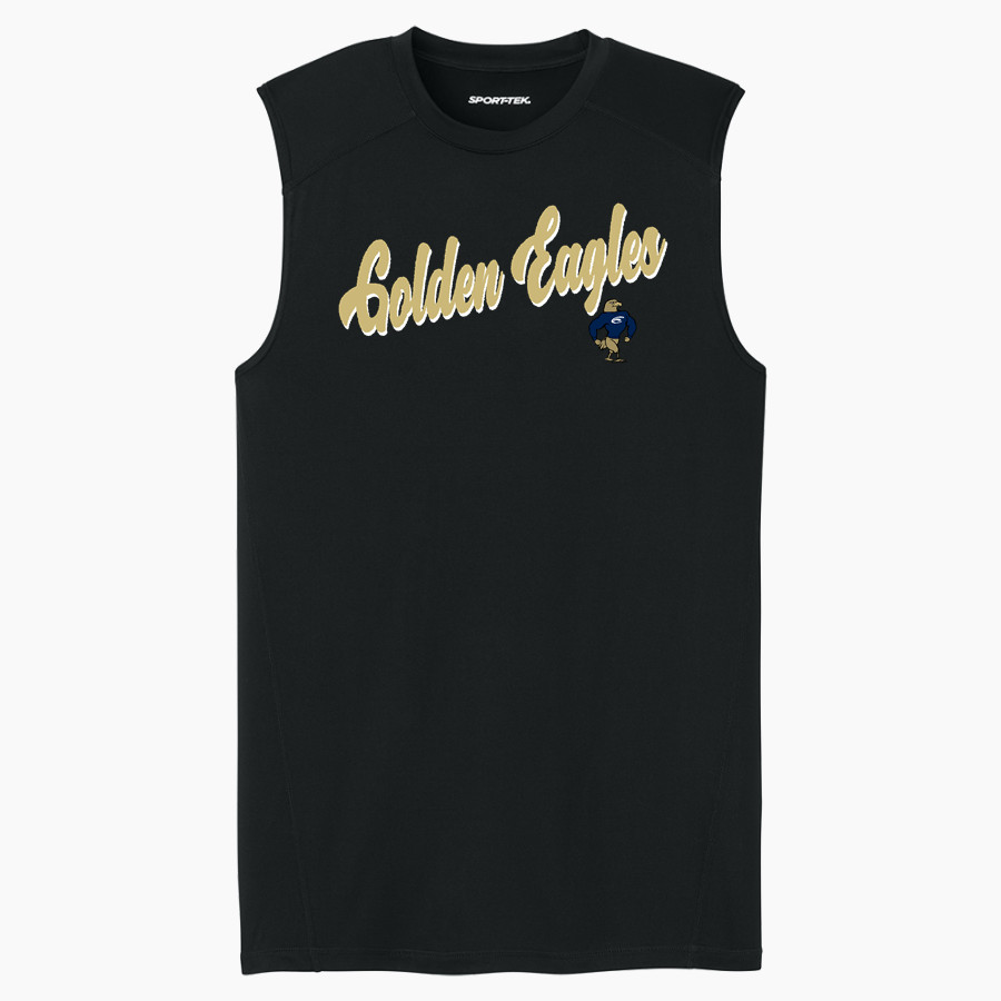 Clarion Golden Eagles <span class="pdp-name-mascot">Clarion - Penn West University Golden Eagles</span> Sport-Tek Men's PosiCharge Compression Sleeveless Tee