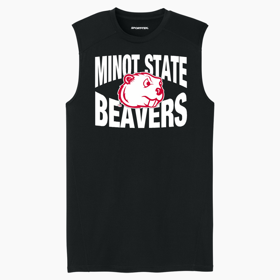 Minot State Beavers <span class="pdp-name-mascot">Minot State Beavers</span> Sport-Tek Men's PosiCharge Compression Sleeveless Tee