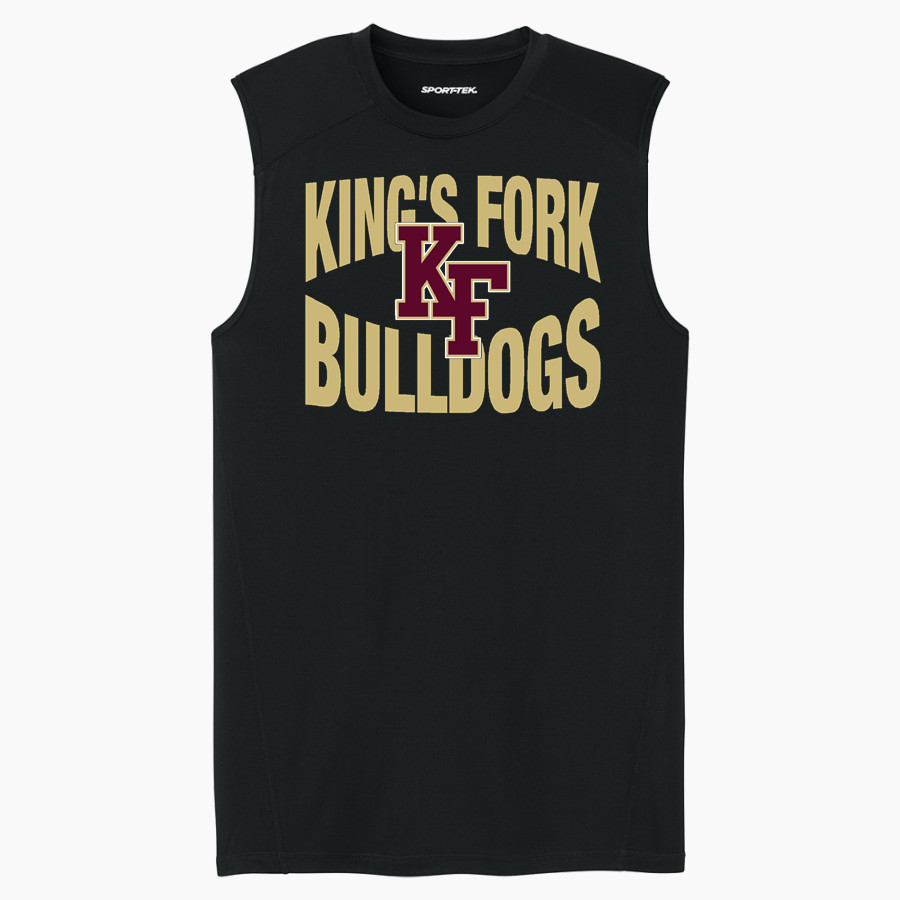 KING'S FORK HIGH SCHOOL BULLDOGS <span class="pdp-name-mascot">KINGS FORK BULLDOGS</span> Sport-Tek Men's PosiCharge Compression Sleeveless Tee