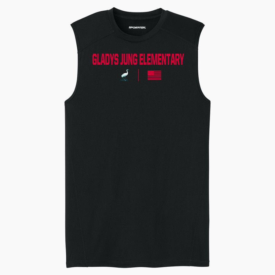 Gladys Jung Elementary Elementary <span class="pdp-name-mascot">Gladys Jung Elementary Elementary</span> Sport-Tek Men's PosiCharge Compression Sleeveless Tee