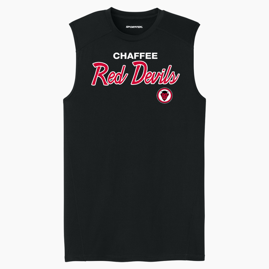Chaffee Red Devils <span class="pdp-name-mascot">Chaffee Schools Red Devils</span> Sport-Tek Men's PosiCharge Compression Sleeveless Tee