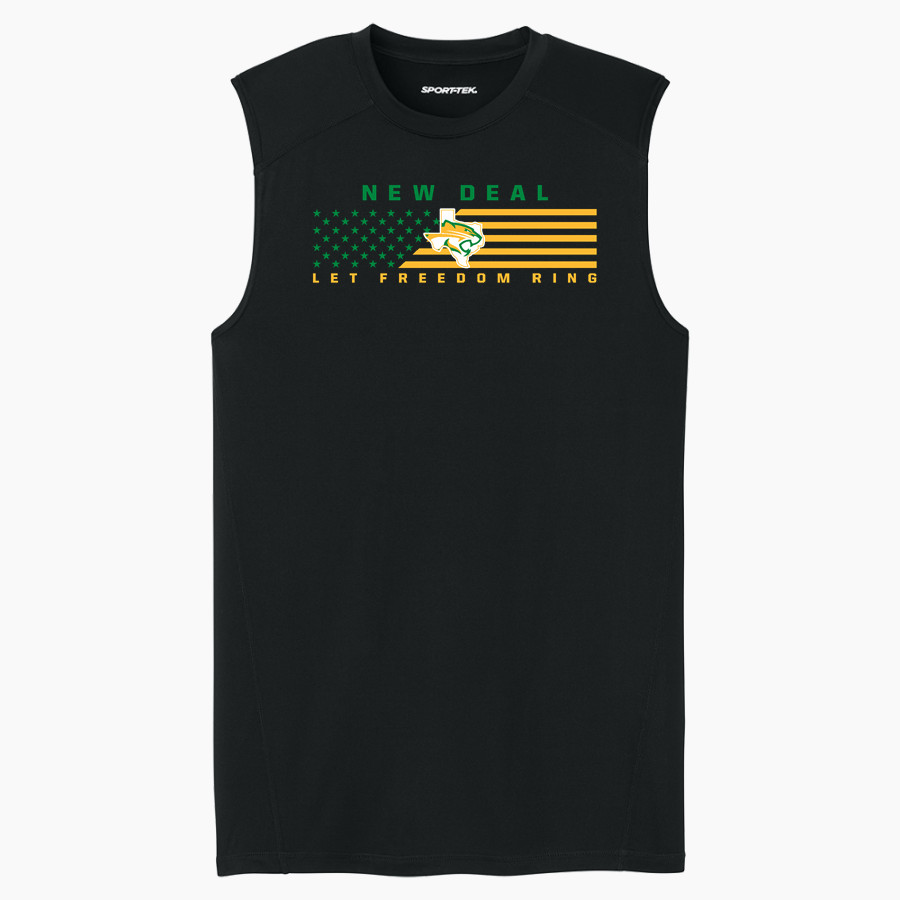 NEW DEAL HIGH SCHOOL LIONS <span class="pdp-name-mascot">NEW DEAL LIONS</span> Sport-Tek Men's PosiCharge Compression Sleeveless Tee