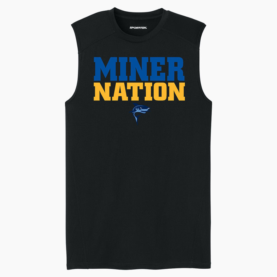 Beulah Miners <span class="pdp-name-mascot">Beulah Miners</span> Sport-Tek Men's PosiCharge Compression Sleeveless Tee