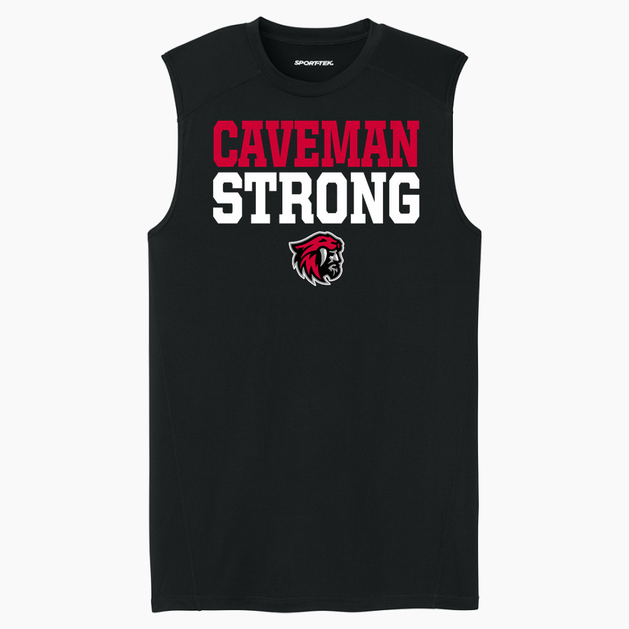AMERICAN FORK HIGH SCHOOL CAVEMEN <span class="pdp-name-mascot">AMERICAN FORK CAVEMEN</span> Sport-Tek Men's PosiCharge Compression Sleeveless Tee