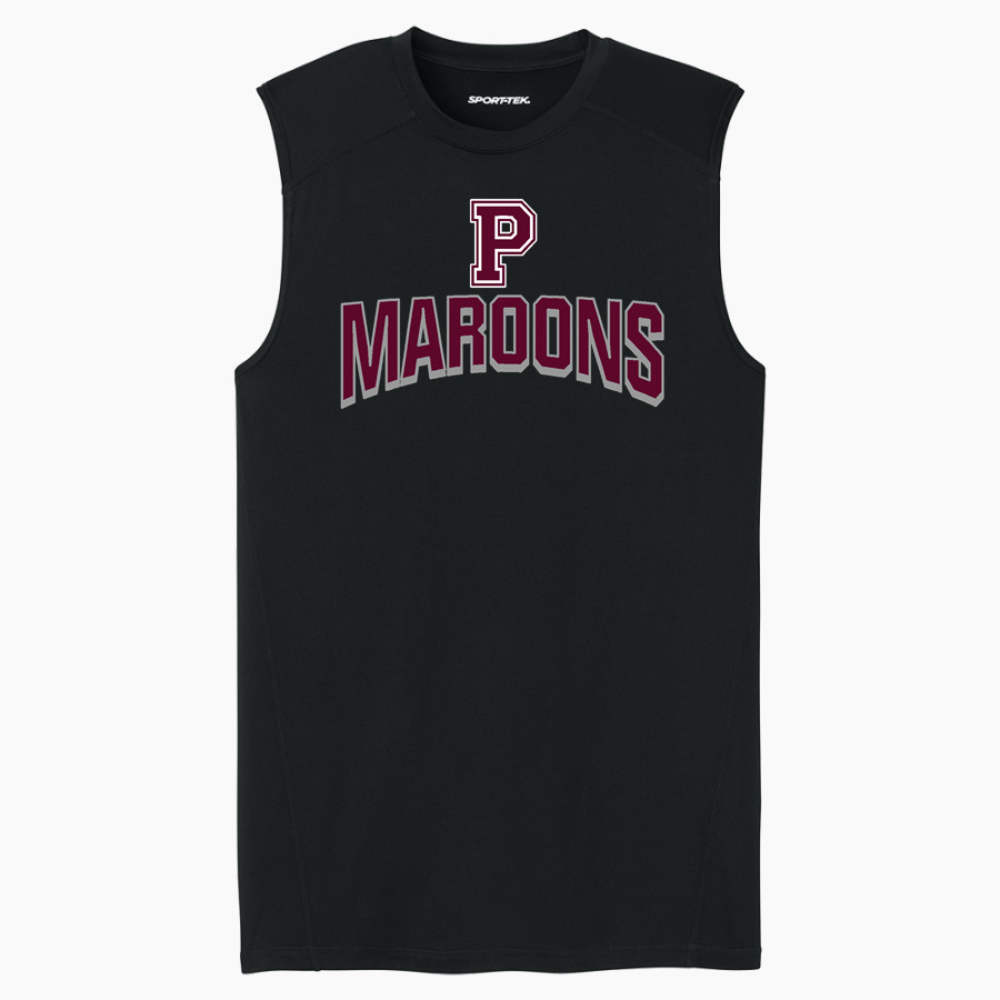 PERRY HIGH SCHOOL MAROONS <span class="pdp-name-mascot">PERRY MAROONS</span> Sport-Tek Men's PosiCharge Compression Sleeveless Tee