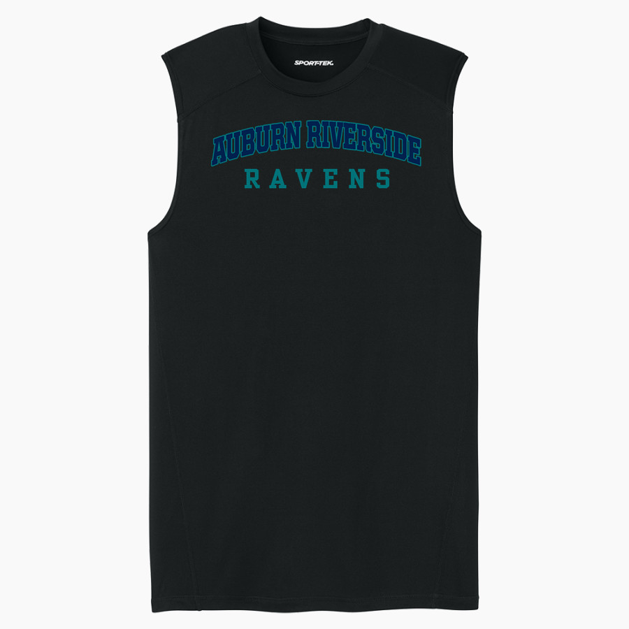 AUBURN RIVERSIDE HIGH SCHOOL RAVENS <span class="pdp-name-mascot">AUBURN RIVERSIDE RAVENS</span> Sport-Tek Men's PosiCharge Compression Sleeveless Tee