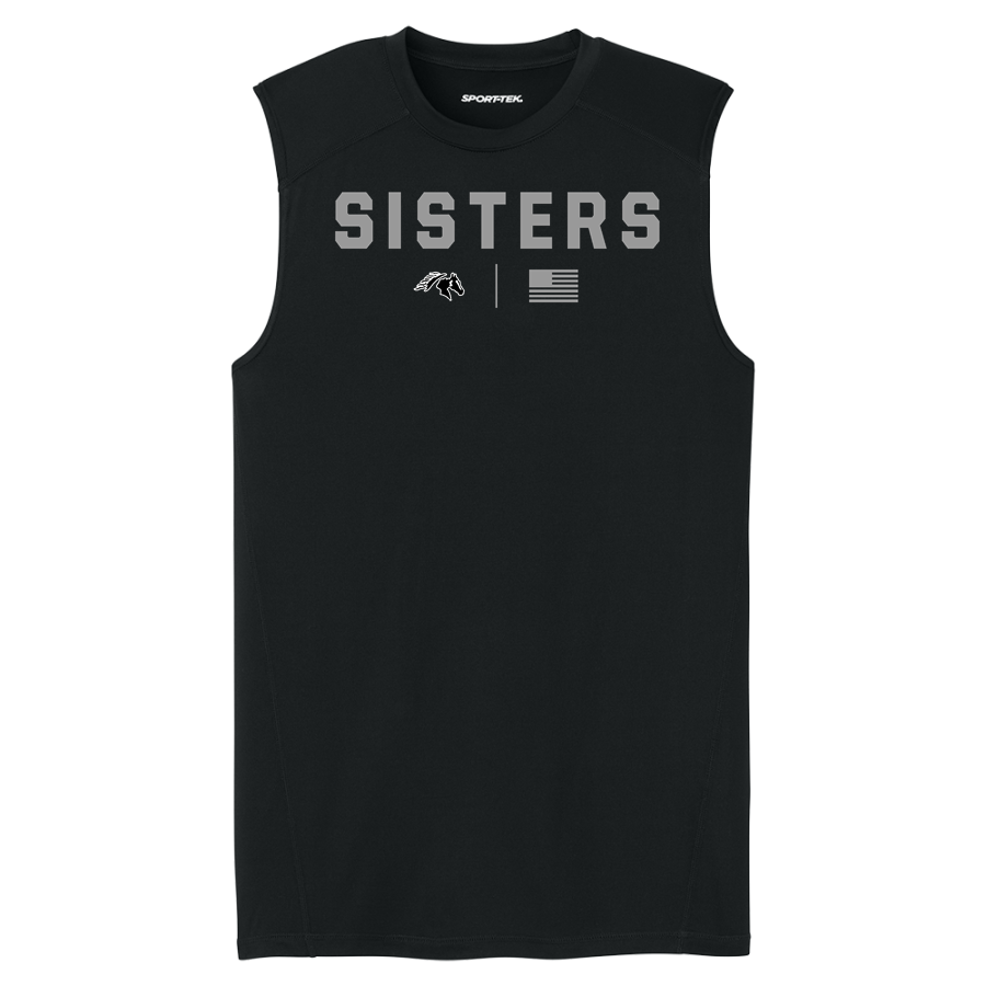 Sisters Outlaws <span class="pdp-name-mascot">Sisters Outlaws</span> Sport-Tek Men's PosiCharge Compression Sleeveless Tee