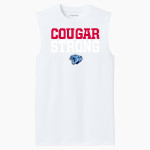 CROW HIGH SCHOOL Cougars Online Store <span class="pdp-name-mascot">CROW COUGARS</span> Sport-Tek Men's PosiCharge Compression Sleeveless Tee Front Thumbnail
