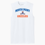North Point Grizzlies <span class="pdp-name-mascot">North Point Grizzlies</span> Sport-Tek Men's PosiCharge Compression Sleeveless Tee Front Thumbnail
