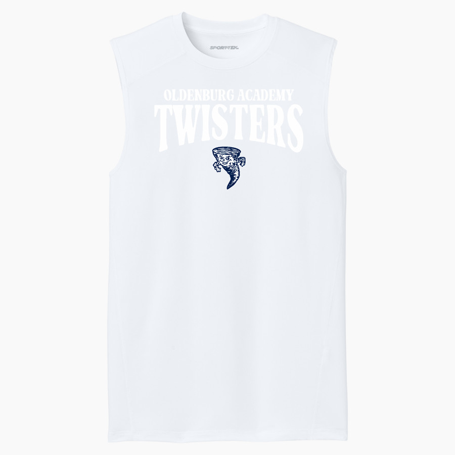 OLDENBURG ACADEMY TWISTERS <span class="pdp-name-mascot">OLDENBURG ACADEMY TWISTERS</span> Sport-Tek Men's PosiCharge Compression Sleeveless Tee