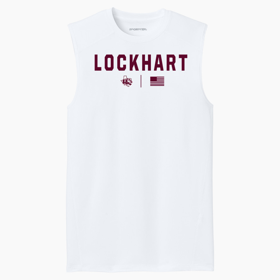 LOCKHART HIGH SCHOOL LIONS <span class="pdp-name-mascot">LOCKHART LIONS</span> Sport-Tek Men's PosiCharge Compression Sleeveless Tee