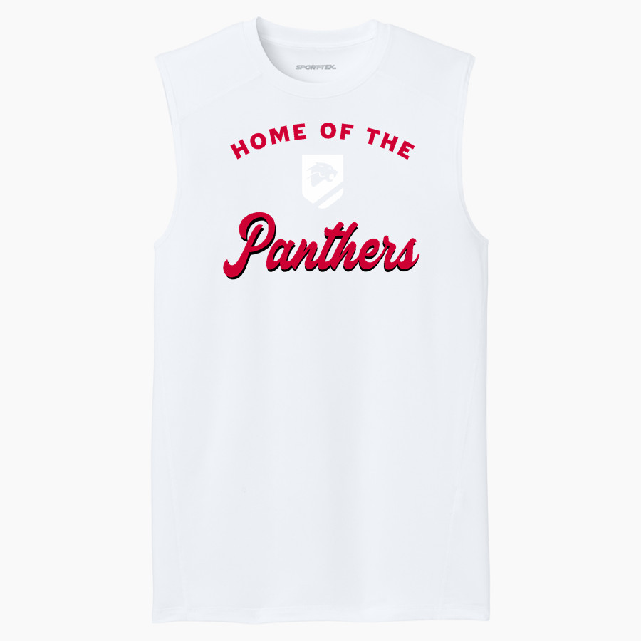 PACT Charter School Official Online Store <span class="pdp-name-mascot">Pact Charter Panthers</span> Sport-Tek Men's PosiCharge Compression Sleeveless Tee