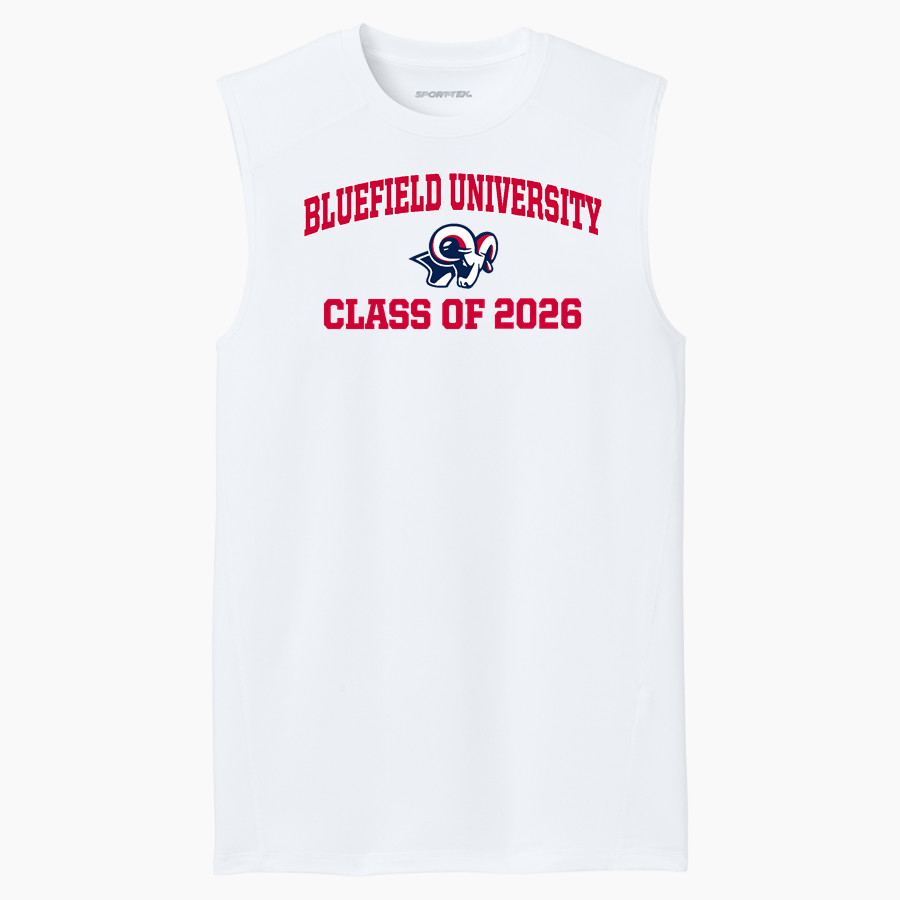 Bluefield University Sideline Store <span class="pdp-name-mascot">Bluefield University</span> Sport-Tek Men's PosiCharge Compression Sleeveless Tee