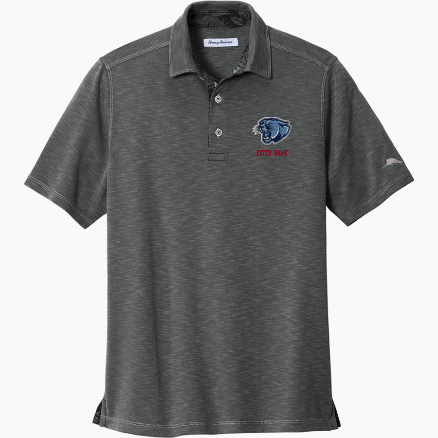 CROW HIGH SCHOOL Cougars Online Store <span class="pdp-name-mascot">CROW COUGARS</span> Tommy Bahama Palmetto Paradise Polo