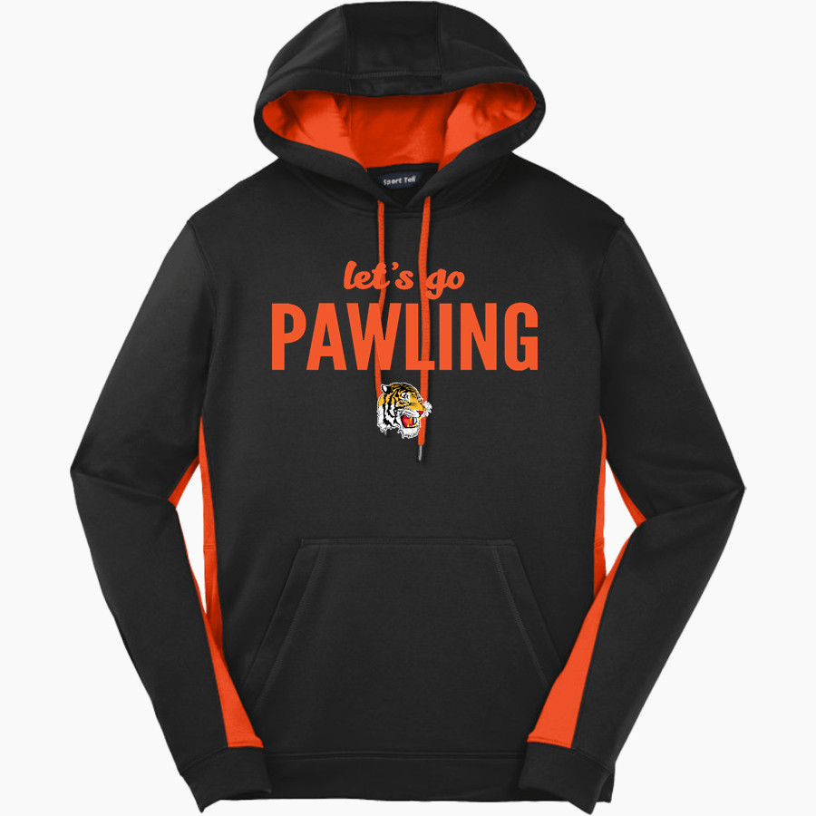 PAWLING HIGH SCHOOL TIGERS Sport-Tek Men's Sport-Wick Fleece Colorblock Hoodie