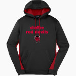 Chaffee Red Devils Sport-Tek Men's Sport-Wick Fleece Colorblock Hoodie Front Thumbnail