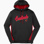 Otterbein University Cardinals Sport-Tek Men's Sport-Wick Fleece Colorblock Hoodie Front Thumbnail