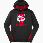 TRINITY HIGH SCHOOL WOLVES Sport-Tek Men's Sport-Wick Fleece Colorblock Hoodie Front Thumbnail