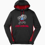JAC-CEN-DEL HIGH SCHOOL EAGLES <span class="pdp-name-mascot">JAC - CEN-DEL EAGLES</span> Sport-Tek Men's Sport-Wick Fleece Colorblock Hoodie Front Thumbnail