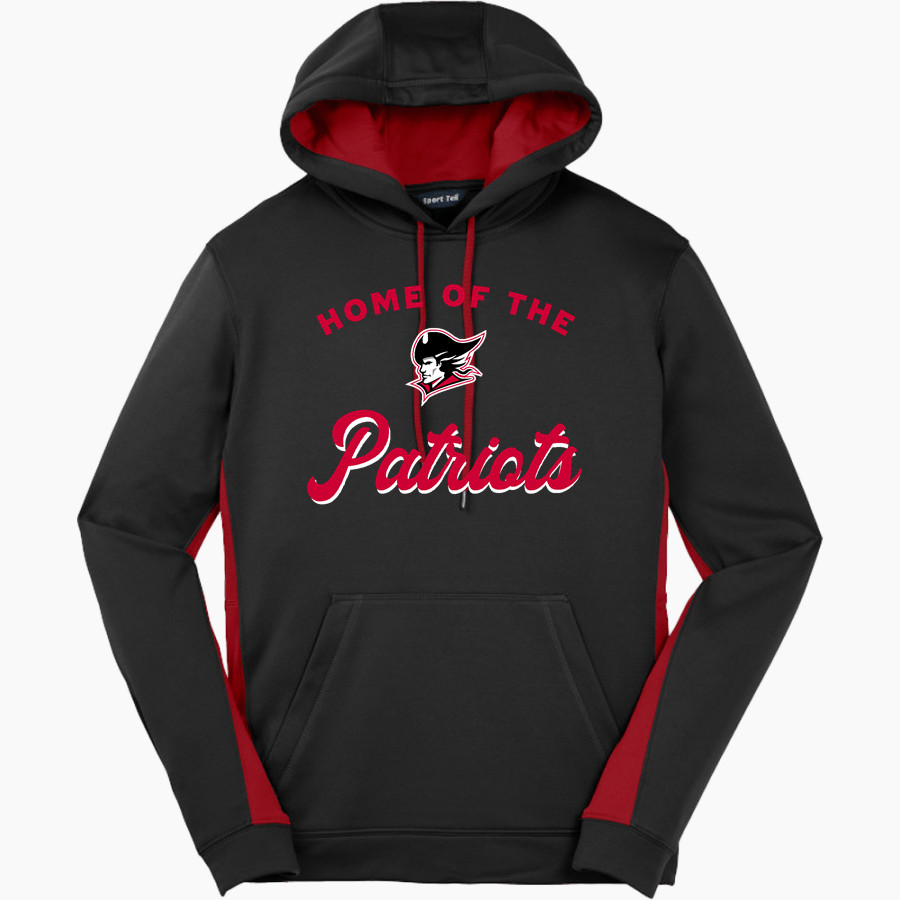 BETHESDA CHRISTIAN HIGH SCHOOL PATRIOTS Sport-Tek Men's Sport-Wick Fleece Colorblock Hoodie
