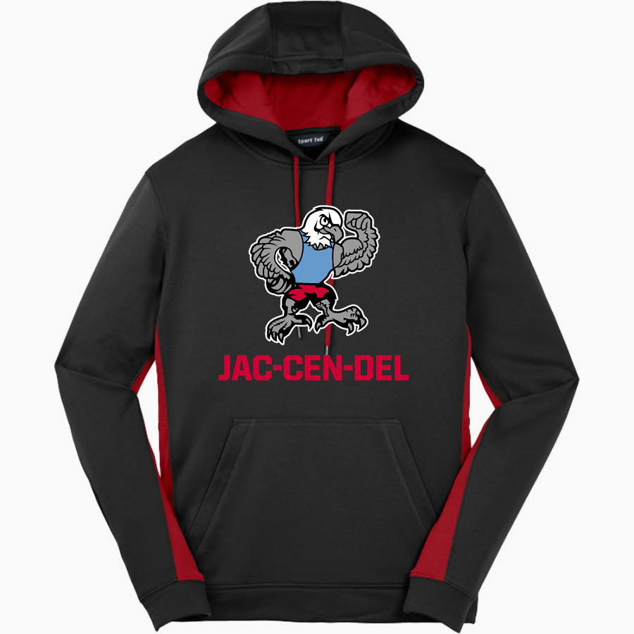 JAC-CEN-DEL HIGH SCHOOL EAGLES <span class="pdp-name-mascot">JAC - CEN-DEL EAGLES</span> Sport-Tek Men's Sport-Wick Fleece Colorblock Hoodie