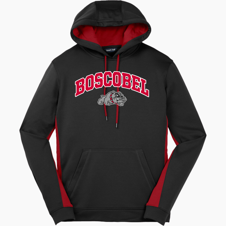 Boscobel Bulldogs Sport-Tek Men's Sport-Wick Fleece Colorblock Hoodie
