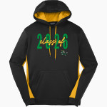 Community College of Rhode Island Knights <span class="pdp-name-mascot">COMMUNITY COLLEGE OF RHODE ISLAND Knights</span> Sport-Tek Men's Sport-Wick Fleece Colorblock Hoodie Front Thumbnail