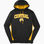 CENTRAL TECH SCHOOL FALCONS <span class="pdp-name-mascot">CENTRAL FALCONS</span> Sport-Tek Men's Sport-Wick Fleece Colorblock Hoodie Front Thumbnail