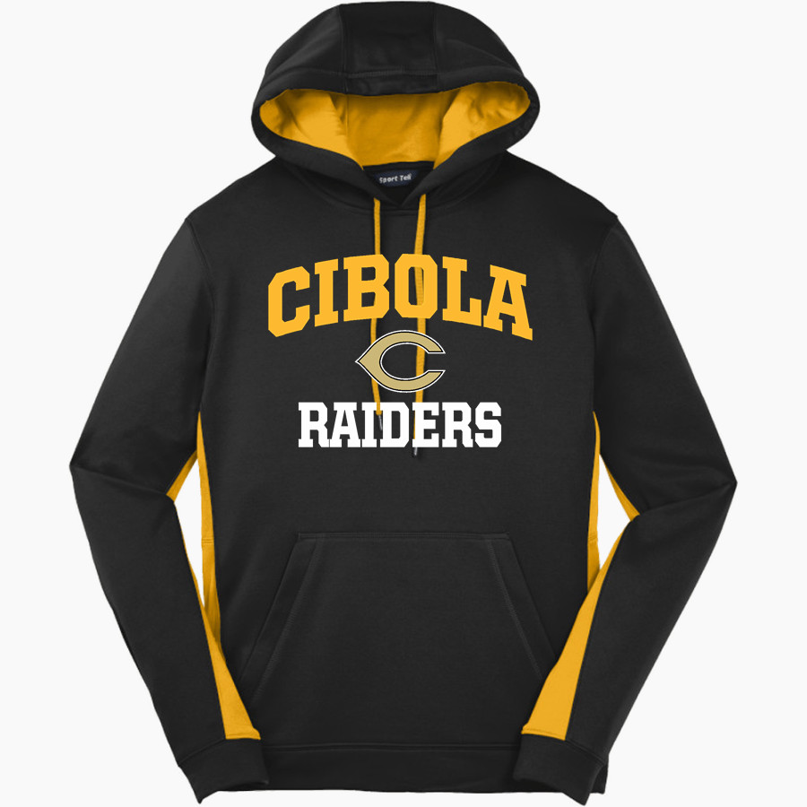 CIBOLA HIGH SCHOOL RAIDERS <span class="pdp-name-mascot">CIBOLA RAIDERS</span> Sport-Tek Men's Sport-Wick Fleece Colorblock Hoodie