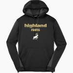 HIGHLAND HIGH SCHOOL RAMS <span class="pdp-name-mascot">HIGHLAND RAMS</span> Sport-Tek Men's Sport-Wick Fleece Colorblock Hoodie Front Thumbnail