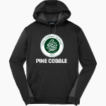 Pine Cobble Pine Cobble Sport-Tek Men's Sport-Wick Fleece Colorblock Hoodie Front Thumbnail