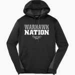 WESTERVILLE CENTRAL WARHAWKS <span class="pdp-name-mascot">WESTERVILLE WARHAWKS</span> Sport-Tek Men's Sport-Wick Fleece Colorblock Hoodie Front Thumbnail