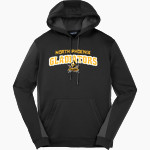 North Phoenix Gladiators <span class="pdp-name-mascot">North Phoenix Gladiators</span> Sport-Tek Men's Sport-Wick Fleece Colorblock Hoodie Front Thumbnail