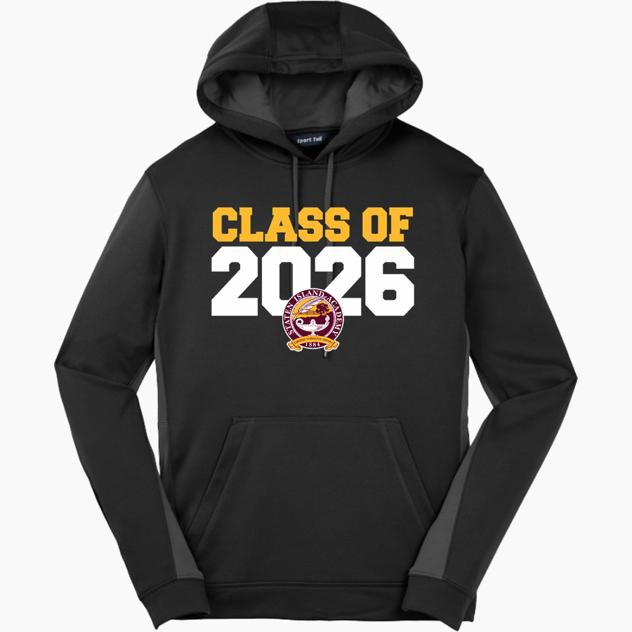 STATEN ISLAND ACADEMY The Official Store of the Tigers <span class="pdp-name-mascot">STATEN ISLAND ACADEMY TIGERS</span> Sport-Tek Men's Sport-Wick Fleece Colorblock Hoodie