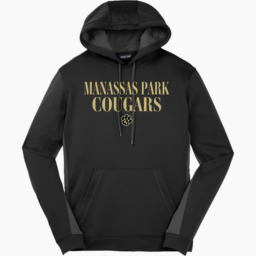 Manassas Park Cougars Sport-Tek Men's Sport-Wick Fleece Colorblock Hoodie