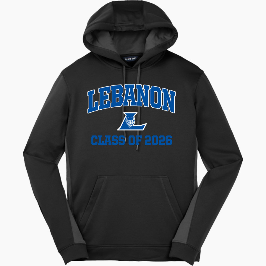 Lebanon Blue Devils <span class="pdp-name-mascot">Lebanon Blue Devils</span> Sport-Tek Men's Sport-Wick Fleece Colorblock Hoodie