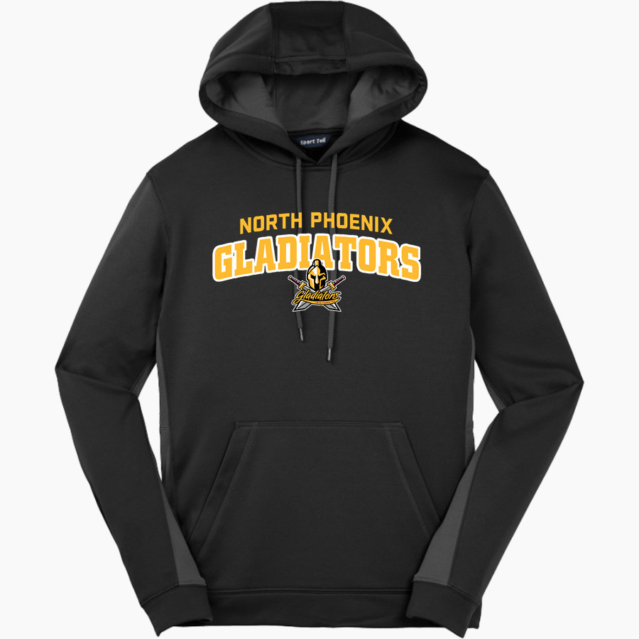 North Phoenix Gladiators <span class="pdp-name-mascot">North Phoenix Gladiators</span> Sport-Tek Men's Sport-Wick Fleece Colorblock Hoodie