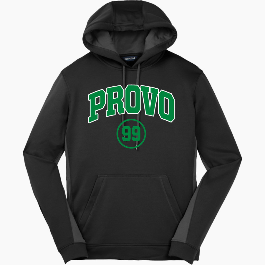 PROVO HIGH SCHOOL BULLDOGS <span class="pdp-name-mascot">PROVO BULLDOGS</span> Sport-Tek Men's Sport-Wick Fleece Colorblock Hoodie