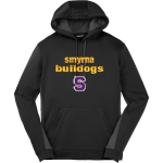 Smyrna Bulldogs <span class="pdp-name-mascot">Smyrna Bulldogs</span> Sport-Tek Men's Sport-Wick Fleece Colorblock Hoodie Front Thumbnail