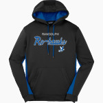 RANDOLPH HIGH SCHOOL RO-HAWKS <span class="pdp-name-mascot">RANDOLPH RO-HAWKS</span> Sport-Tek Men's Sport-Wick Fleece Colorblock Hoodie Front Thumbnail