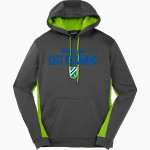 East Jessamine Jaguars Online Store Sport-Tek Men's Sport-Wick Fleece Colorblock Hoodie Front Thumbnail