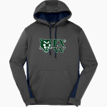 Frances Xavier Warde Jaguars <span class="pdp-name-mascot">Frances Xavier Warde School Jaguars</span> Sport-Tek Men's Sport-Wick Fleece Colorblock Hoodie Front Thumbnail