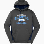 Headwaters Hawks <span class="pdp-name-mascot">Headwaters School Hawks</span> Sport-Tek Men's Sport-Wick Fleece Colorblock Hoodie Front Thumbnail
