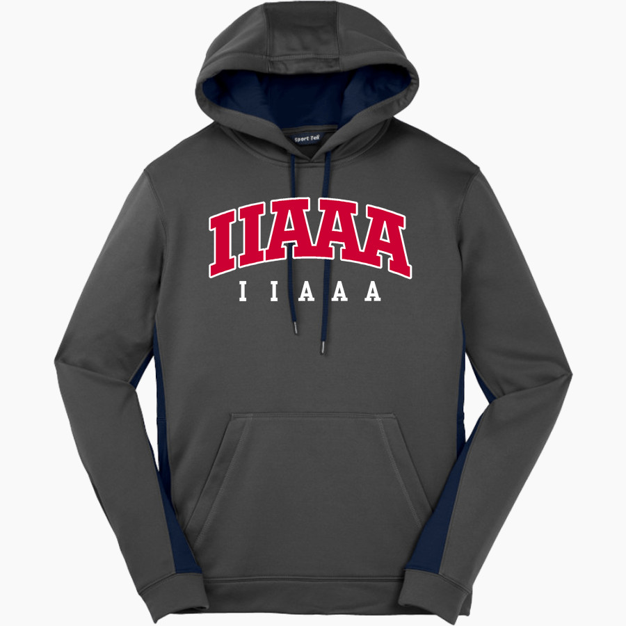 IIAAA IIAAA Sport-Tek Men's Sport-Wick Fleece Colorblock Hoodie