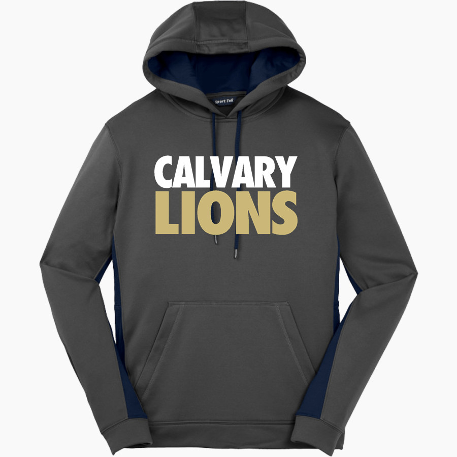 Calvary Lions <span class="pdp-name-mascot">Calvary Lions</span> Sport-Tek Men's Sport-Wick Fleece Colorblock Hoodie